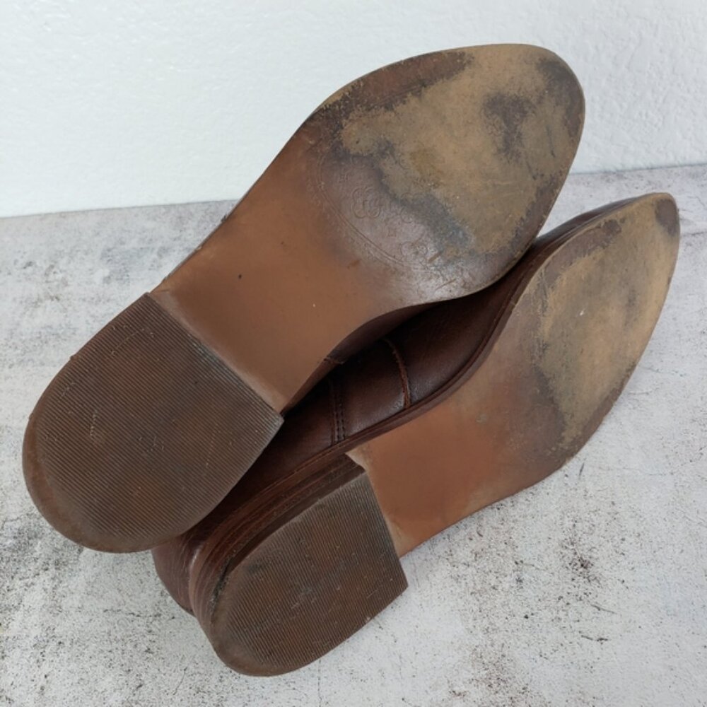 ISOLA 'Mora' Chelsea Leather Ankle Booties Whiskey Canneto Brown size 7.5M - Picture 11 of 12